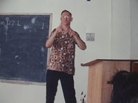 Bro. Richard Deaf american preached the God's message