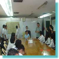 Ms. Nelia De Jesus tell something about the use of accessibility for the disabled person in the World while the MCCID students listen it.