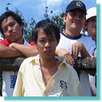 This picture was taken in Tagaytay Picnic Grove during my educational field trip and tour. We have there at the back Training Director Sir Jojo and my cousin Nonito