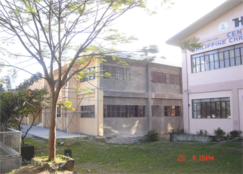 Newly constructed McRae Center with Hebron School Facade