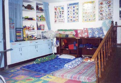 Complete facilities for physical therapy such as Bed matressm pillows,weights, dumbells,electrical stimulators, bandages, abductor pillows, and toys for play therapy. 