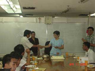 he is marlon have a congratulation with cerficate of seminar...