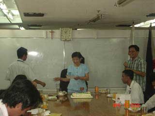 he is emmanuel have a congratulation with cerficate of seminar... 