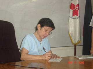 Catalina L. Fermin as Directot IV, NCWDP 