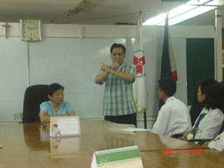 She is spoken about accessibility for webpage's.