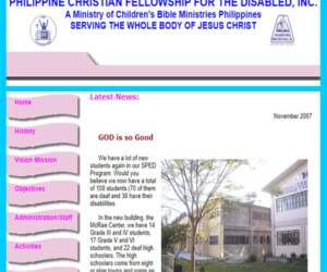 Philippine Christian Fellowship for the Disabled Philippine Christian Fellowship for the Disabled Website