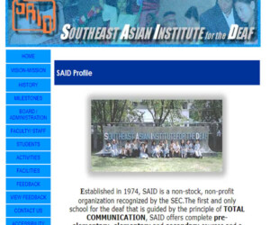 SouthEast Asian Institute for the Deaf SouthEast Asian Institute for the Deaf Front